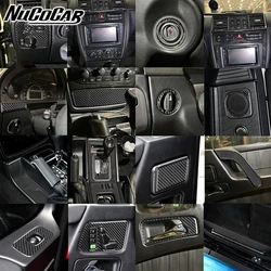 For Benz G-Class W463 G500 G55 2004-2012 Carbon Fiber Navigation CD shift lift panel Car Interior Accessories Decorative Sticker