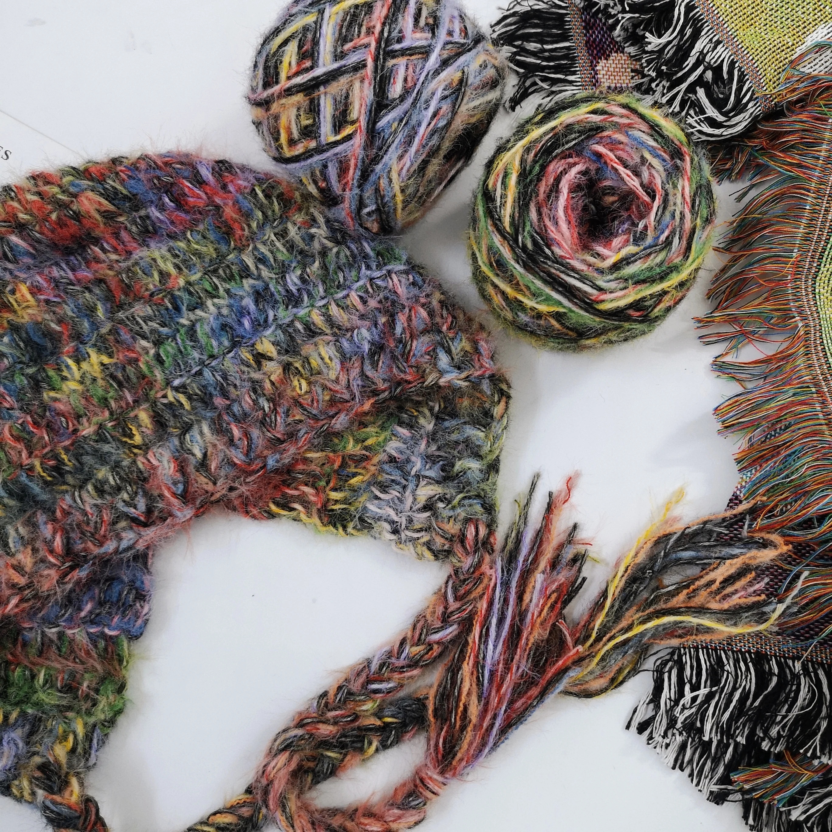 كرتان (160 جرام إجماليًا) خيوط ممزوجة عتيقة، قبعة صغيرة منسوجة دافئة ومريحة وسميكة من الكروشيه هدية مصنوعة يدويًا يمكنك صنعها بنفسك #4