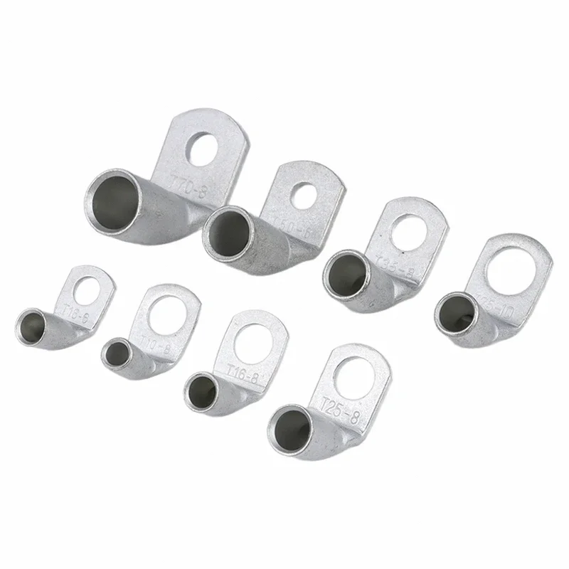 2~50pcs Copper Cable Terminals L-type 90Degree Lug Right Angle Automotive Crimp Terminal Crimp Electric Wire Connector