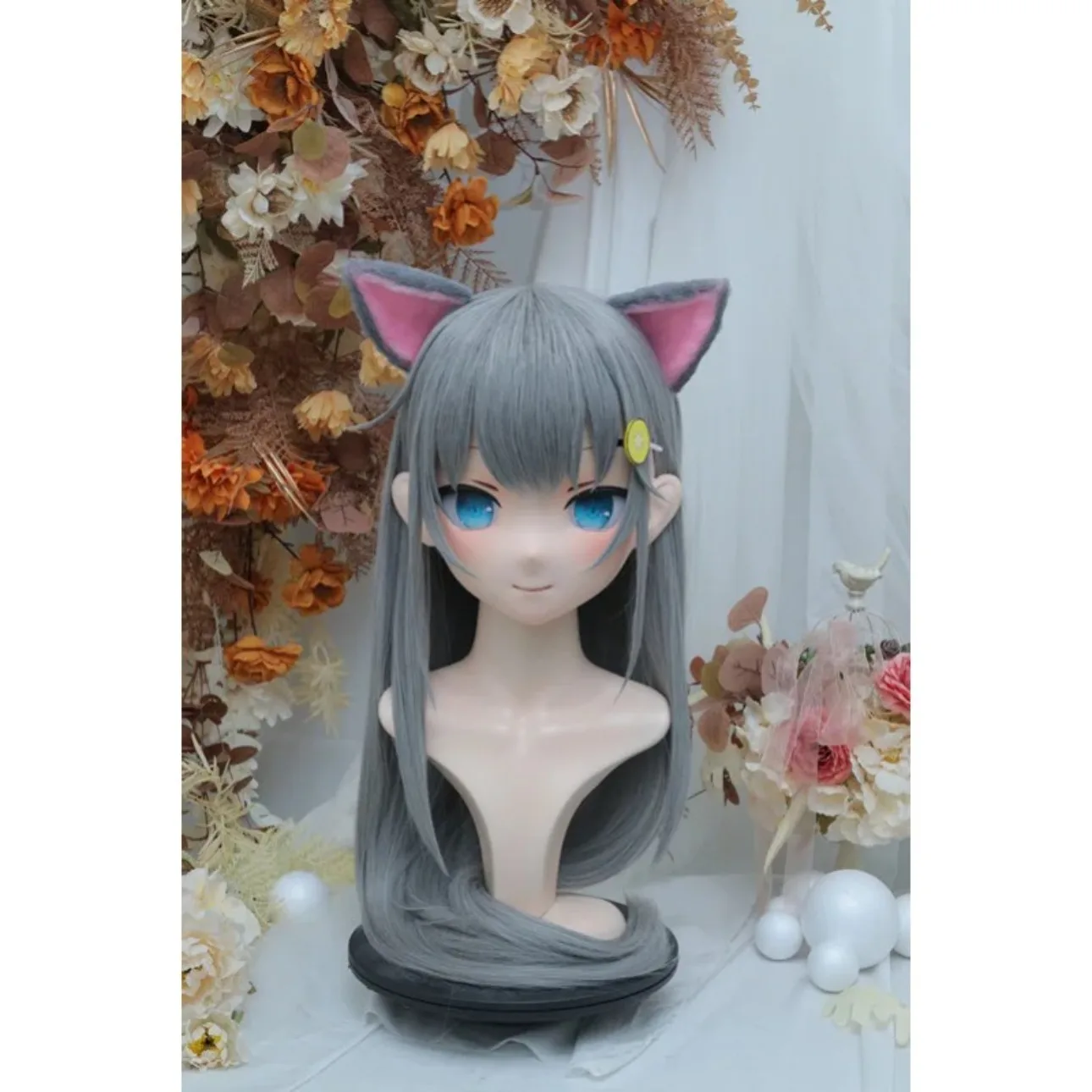 

Kigurumi gancheng cat NFD full headband lock cosplay headshell props costume anime game