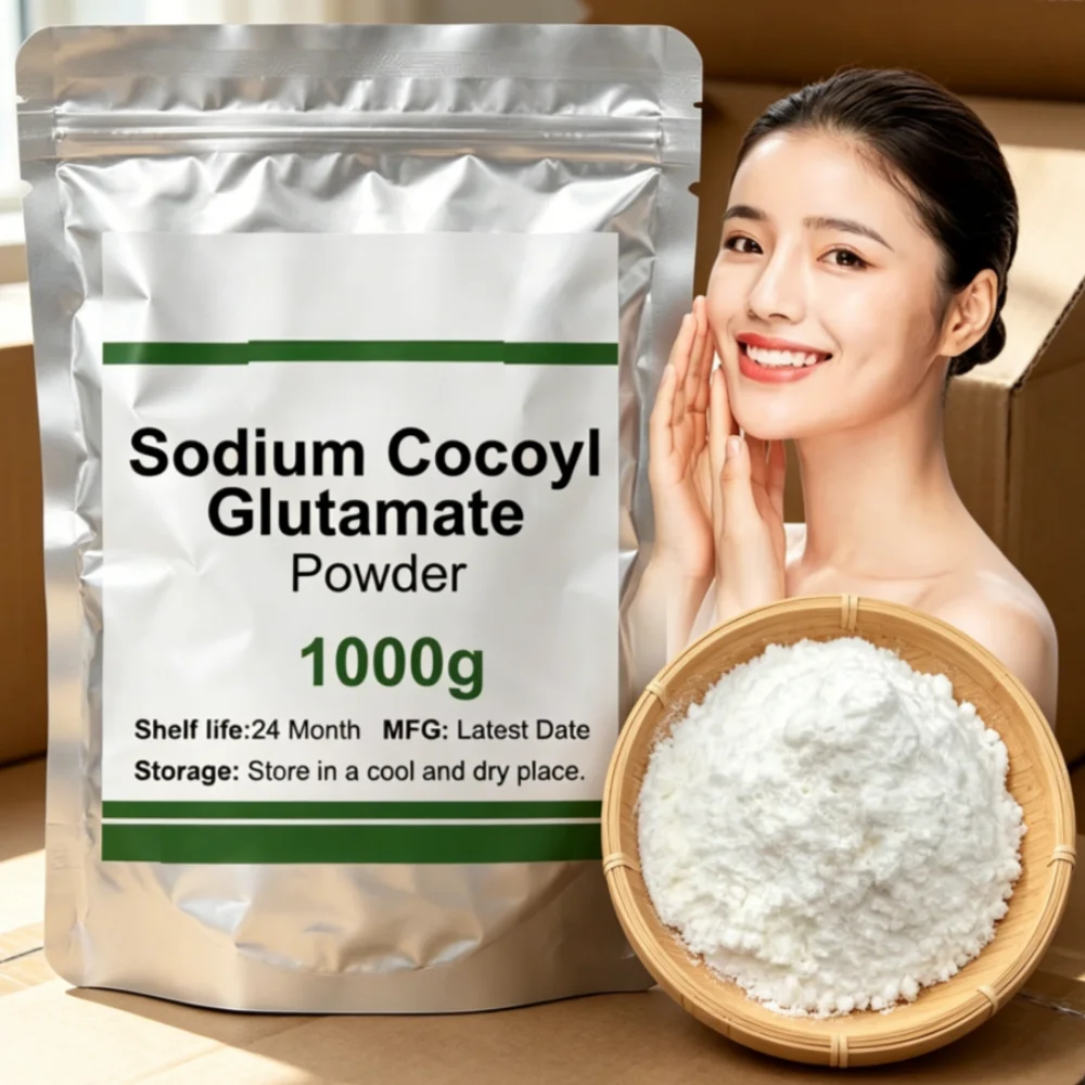 50-1000g Materia Prima Cosmética, Polvo de Glutamato de Cocoil Sódico, Surfactante para Champú y Gel