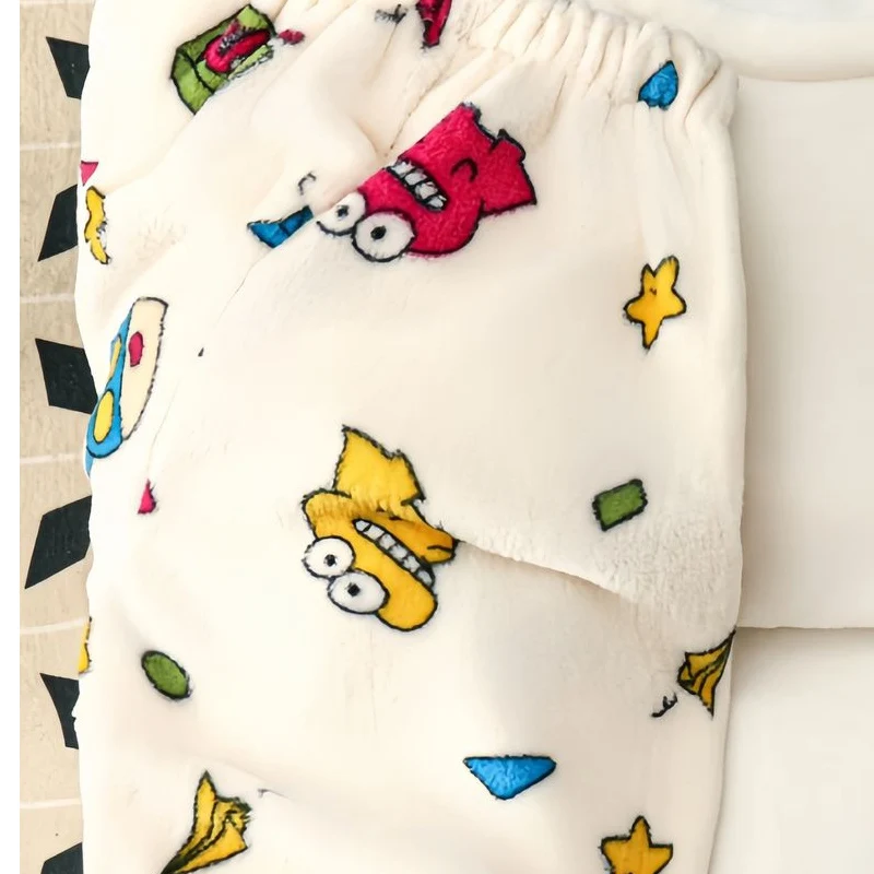 Creative Coat Cute Anime Pajama Bandai Kawaii Anime Warm Thick Home Clothing Crayon Shin Chan Cartoon Clothing Christmas Present