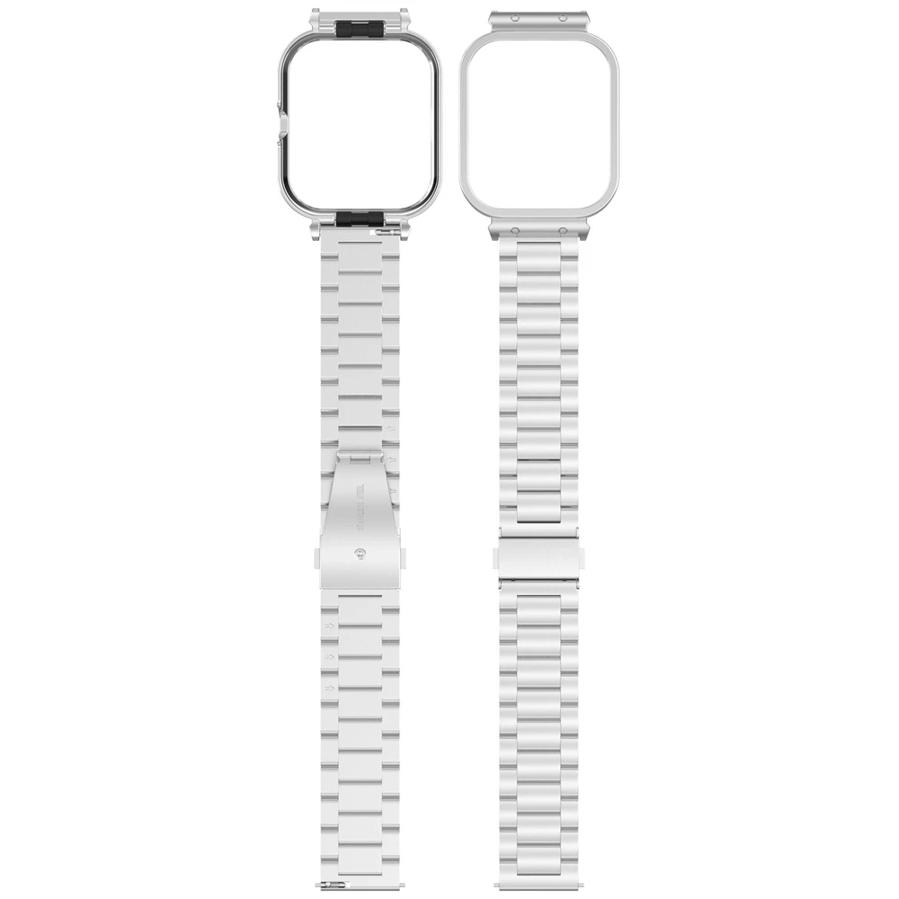 حزام ساعة من الفولاذ المقاوم للصدأ بثلاثة رؤوس لساعة Vivo Watch GT / IQOO Watch GT حزام استبدال حزام الساعة