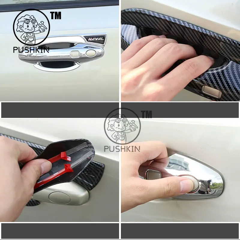 For HAVAL H6 4th 2024 2025 Accessories Car Door Pull Doorknob Catch Door Handle Bowl Cap Decoration Cover Trim Accsesories view 3