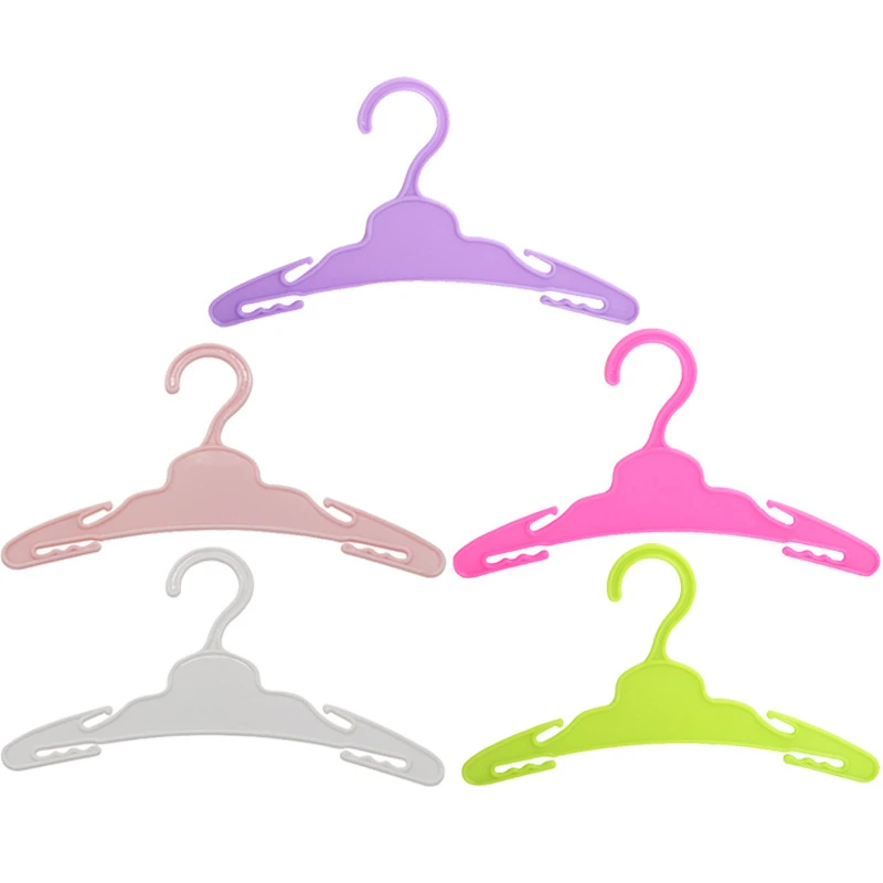 Doll Clothes Hanger for 43-46cm Dolls Accessories 18 Inch Baby New Bron Clothes-rack Mini Plastic Hangers