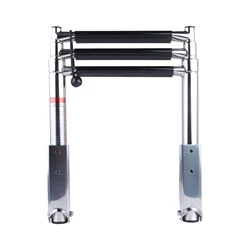 Boat Accessories 3 step stainless steel marine boat ladder yacht polished steel telescope ladder