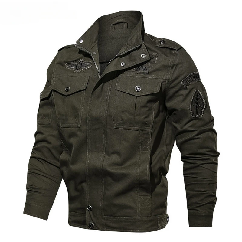 Terno de calças multi-bolso masculino, conjuntos militares táticos, ternos à prova de vento, jaquetas bomber, primavera, outono, inverno, tamanho