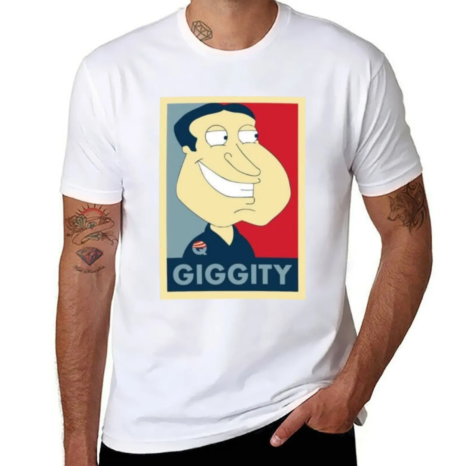 

Quagmire Giggity T-Shirt men t shirt cotton 100% anime t shirts for man T-Shirt