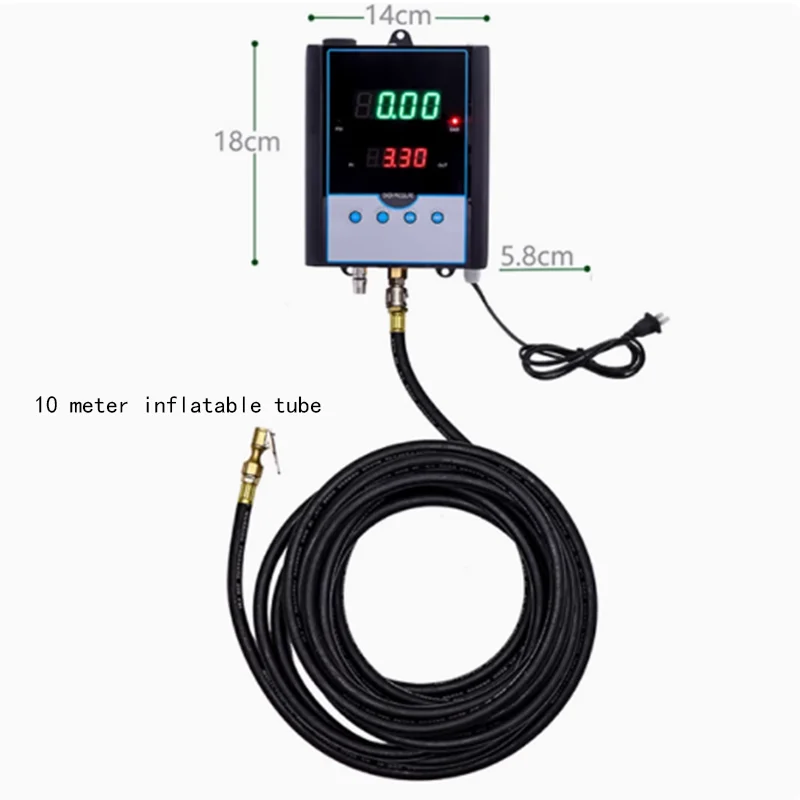 Fully Automatic Tire Inflator Wall-Mounted Digital Display Air Pump Tire Shop Auto Repair Shop Inflation Equipment