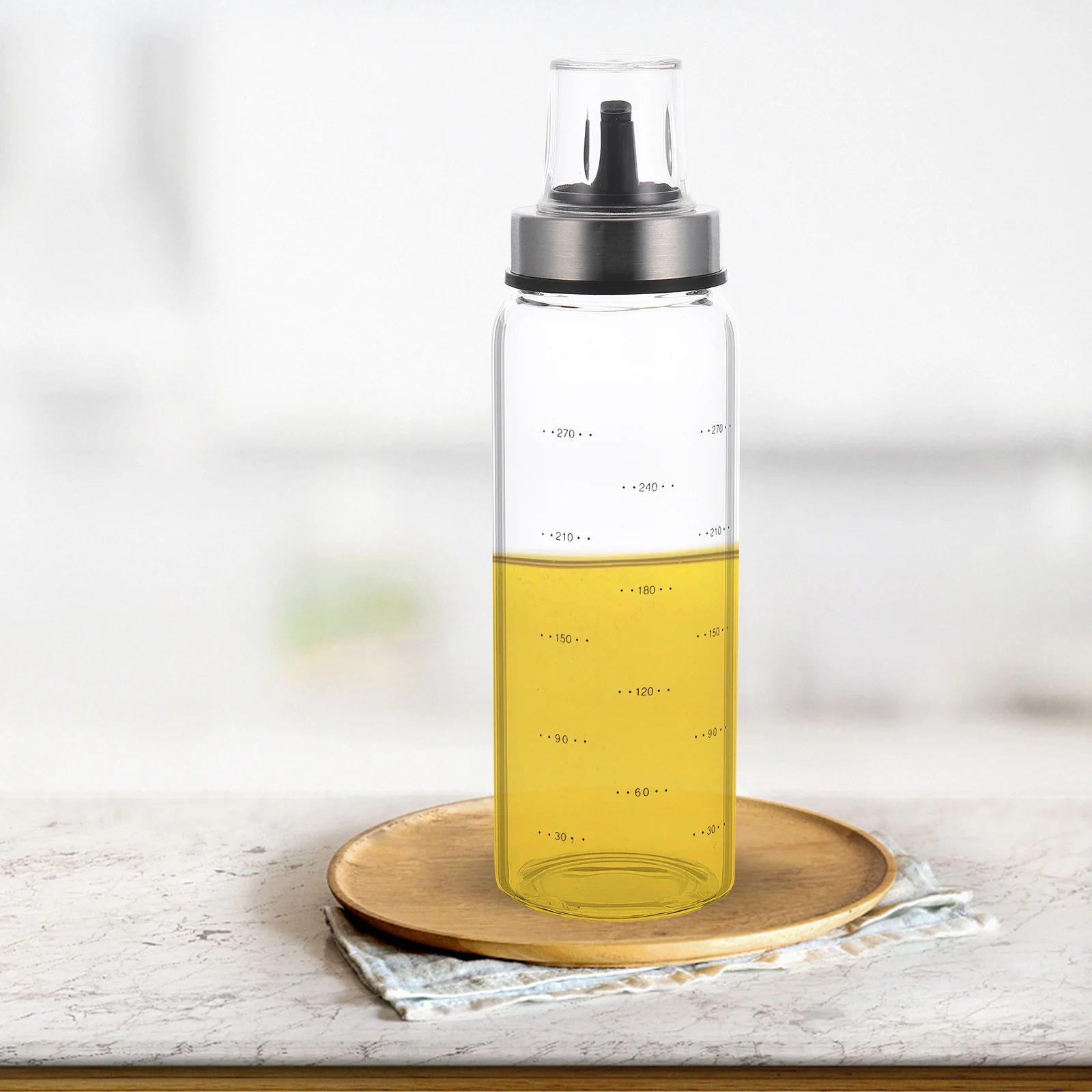 

1Pcs High Borosilicate Glass Oil Storage Can Leakproof Lid Oil Vinegar Sauce Bottle Household Kitchen Multifunctional Dispenser