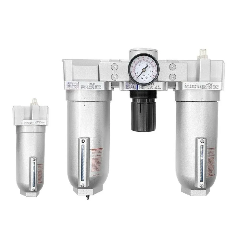 C90 imported large flow three-point box triplex air oil-water separation filter pneumatic combination
