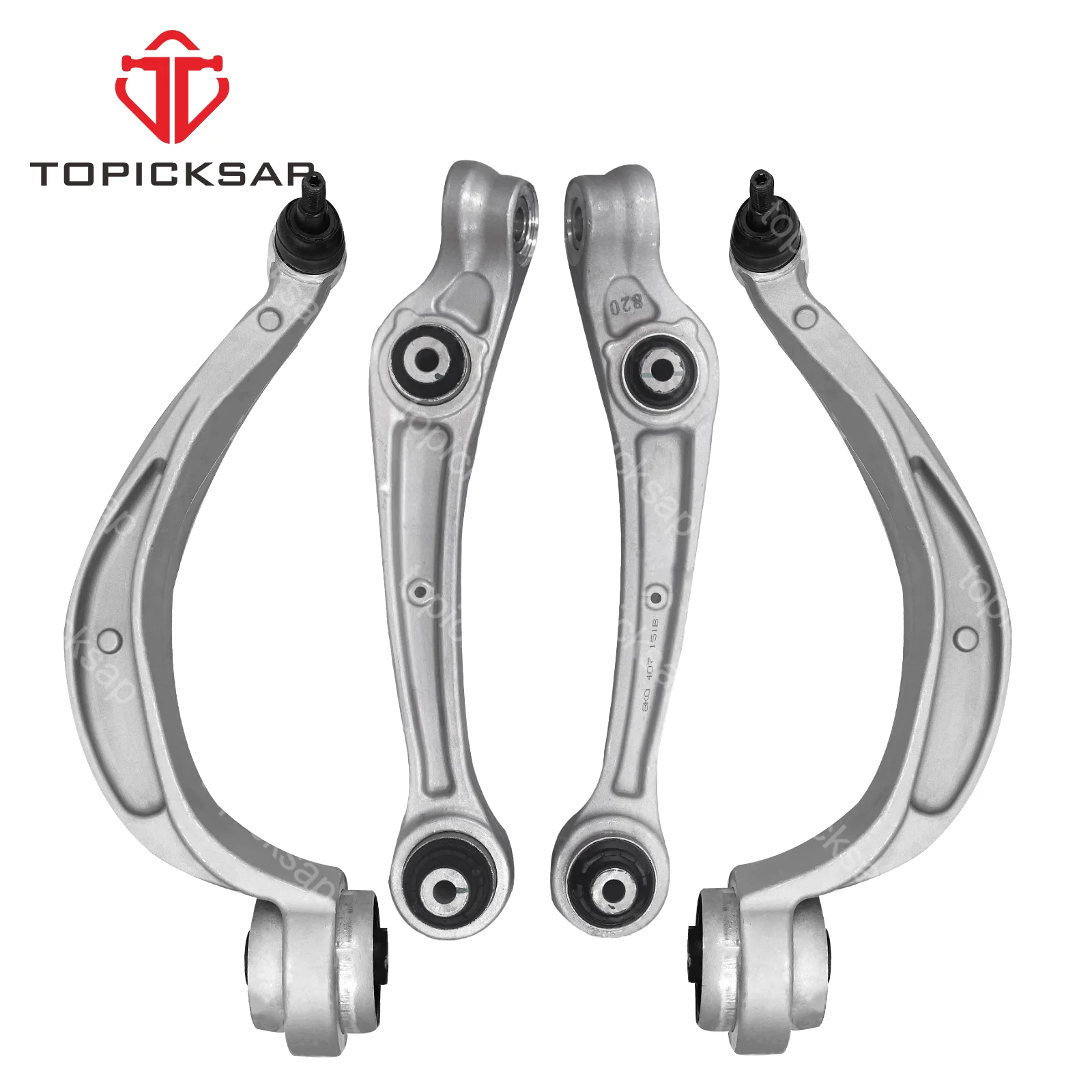 TOPICKSAP Front Lower Forward Rearward Control Arm Ball Joint Suspension Kit Set for AUDI A4 A5 Q5 S5 2012 2013 2014 2015