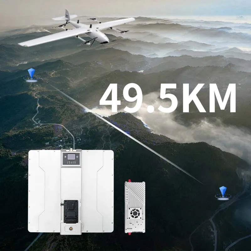 MK100 49.5KM 800MHZ/1.4GHZ Wireless Data Link Transmitter Long Range Wireless Video Transmitter Receiver