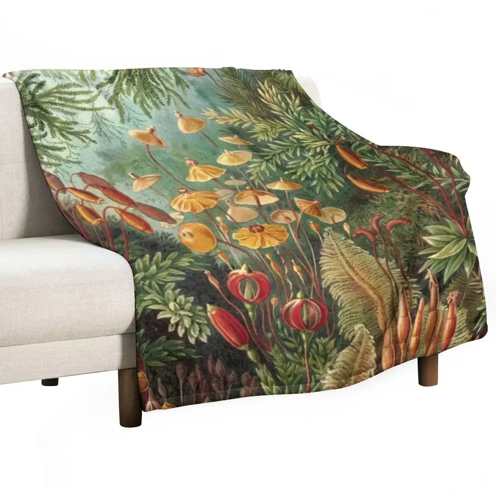 

Vintage Plants Decorative Nature Painting Illustration Artwork Throw Blanket Soft decorative Picnic Blankets