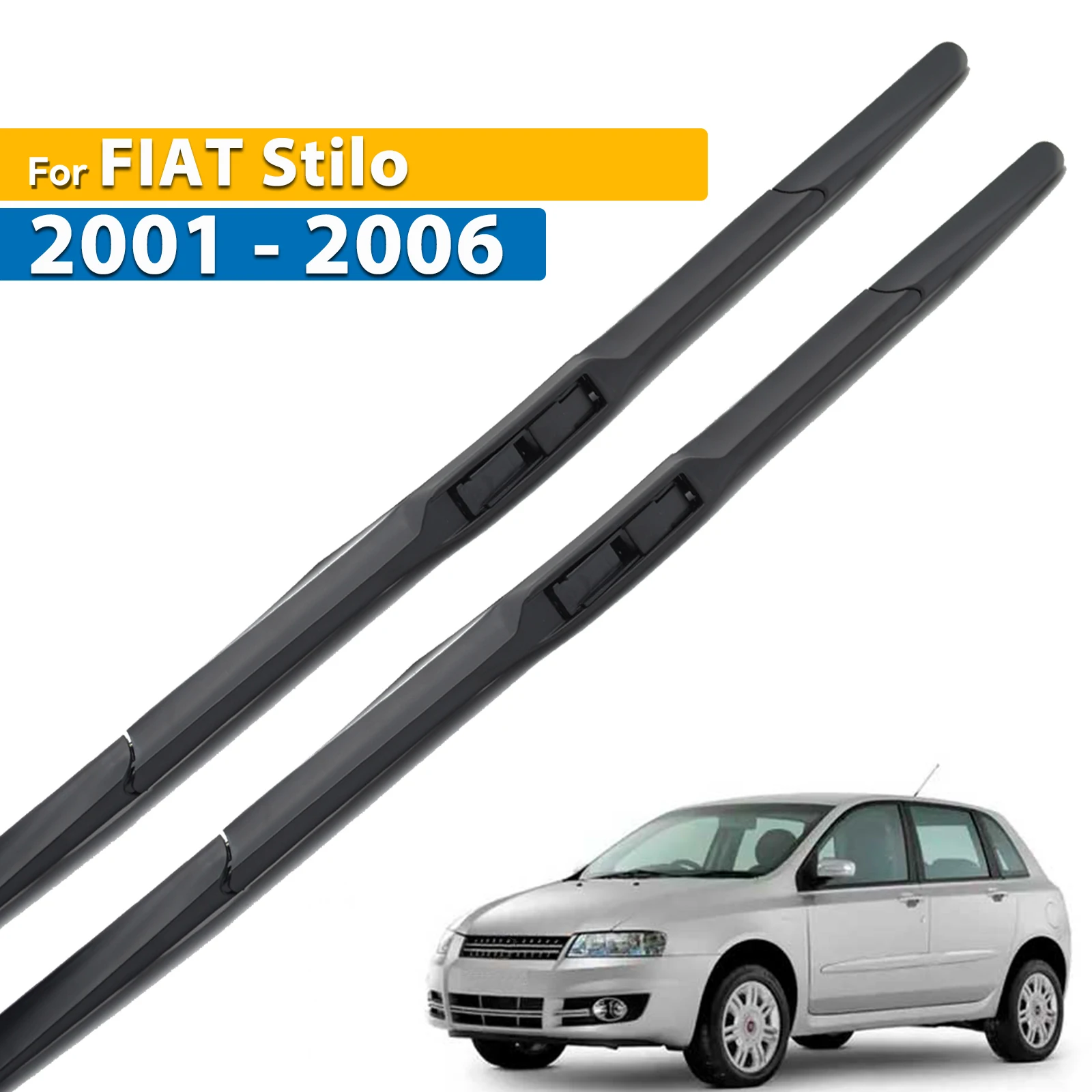 

Erick's Wiper LHD Front Hybrid Wiper Blades For FIAT Stilo 2001 - 2006 Windshield Windscreen Window Car Rain Brushes 22"+19"