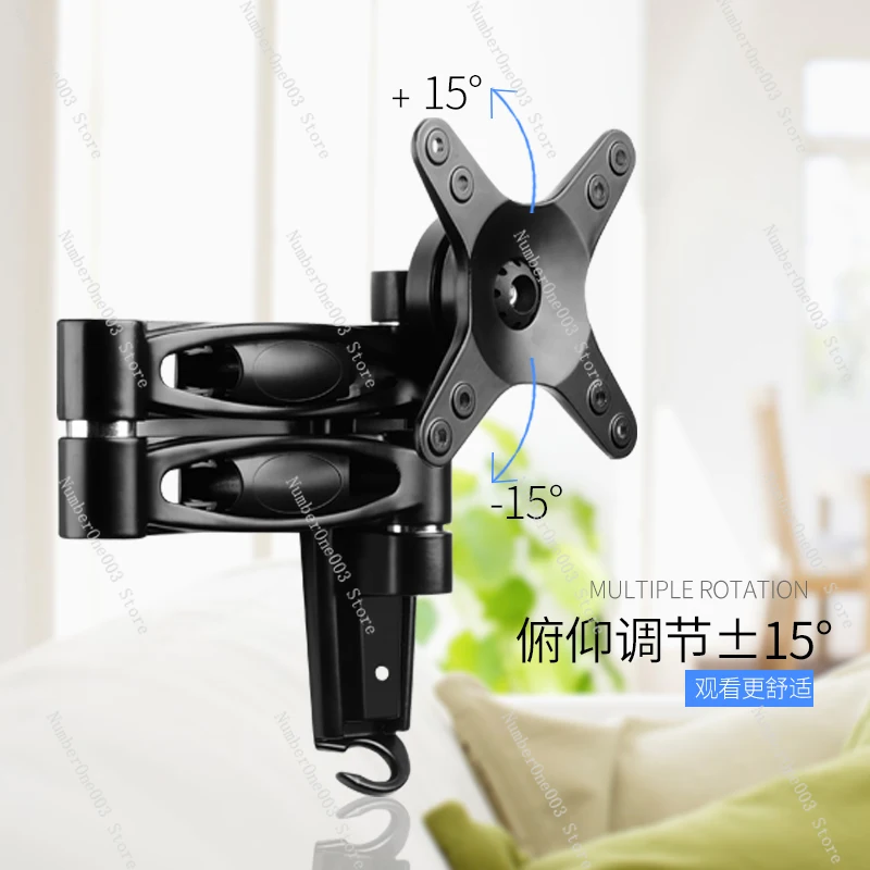 Promotional Aluminum Alloy Long Arm Rotating Telescopic LCD TV Hanger Safe Fashion Display Bracket