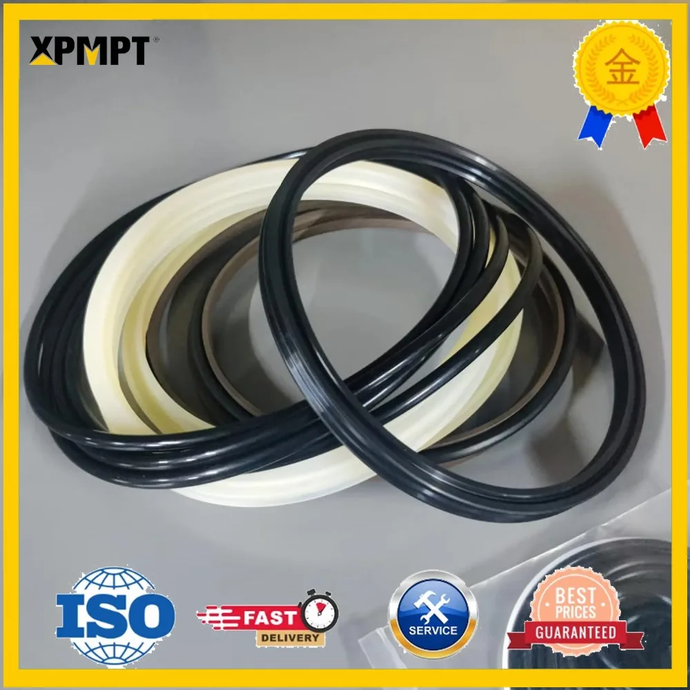 Hydraulic Breaker Seal Kit - Complete Rebuild Set with Carbon Ring, Gas Seal, Backup Rings