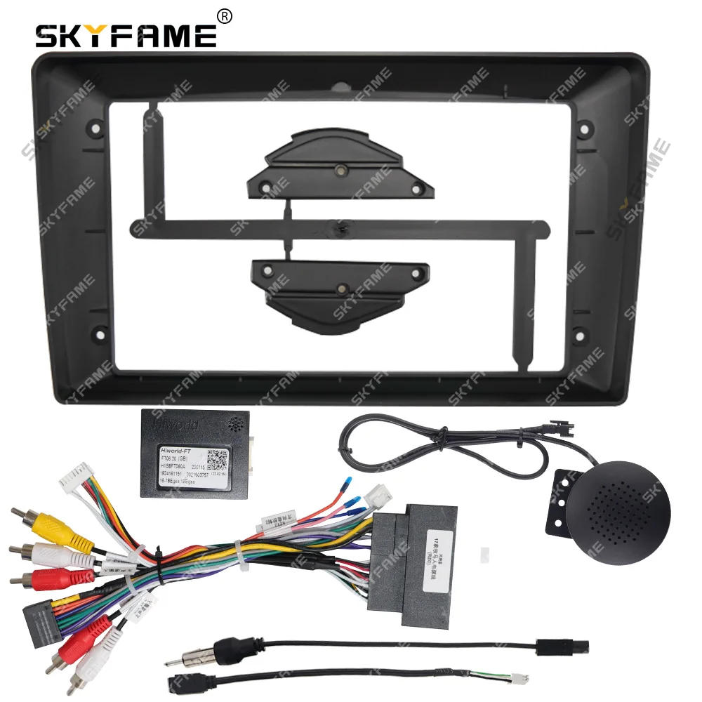 SKYFAME Car Frame Fascia Adapter Canbus Box Decoder Android Radio Dash Fitting Panel Kit For Fiat Tipo Egea