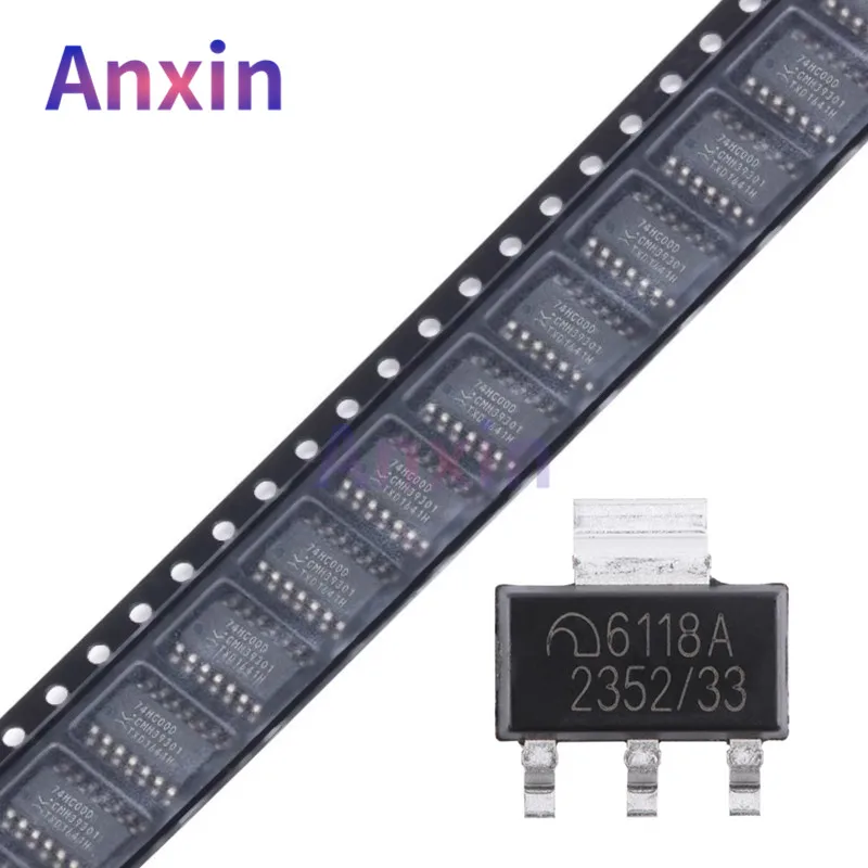 

20PCS ME6118A 3.3V 5V SOT-223 ME6118A33B3G ME6118A50B3G 3V3 6118A ME6118 1A Adjustable Voltage High Speed LDO Regulators SMD IC