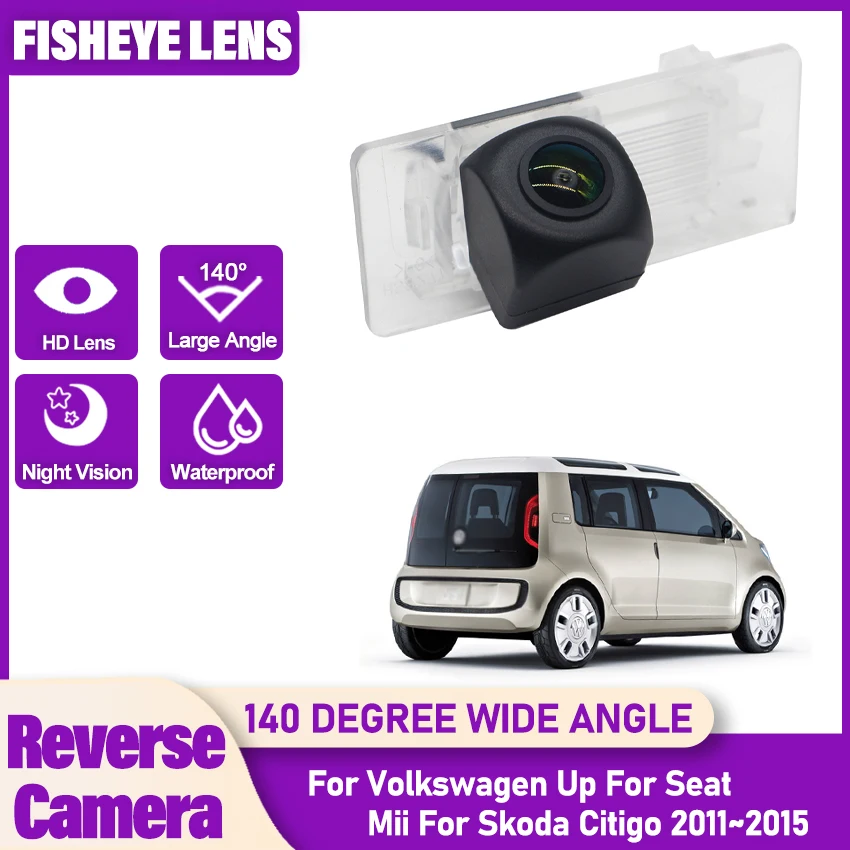 Car Backup Rear View Camera For Volkswagen Up For Seat Mii For Skoda Citigo 2011~2015 HD CCD Night Vision License Plate Camera
