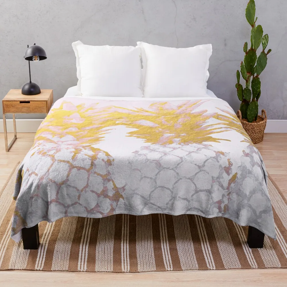 

Golden Pineapples Throw Blanket blankets and throws Comforter Blanket Blanket For Sofa