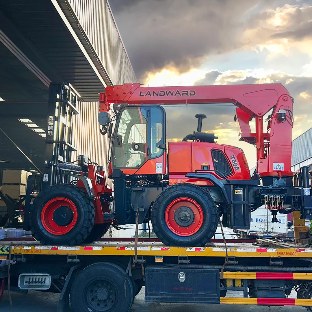 

Made In China 4WD Outdoor Rough Road Use Off Road Forklift 3 -10 Ton All Terrain Diesel Forklift Small Forklift Customized Sale
