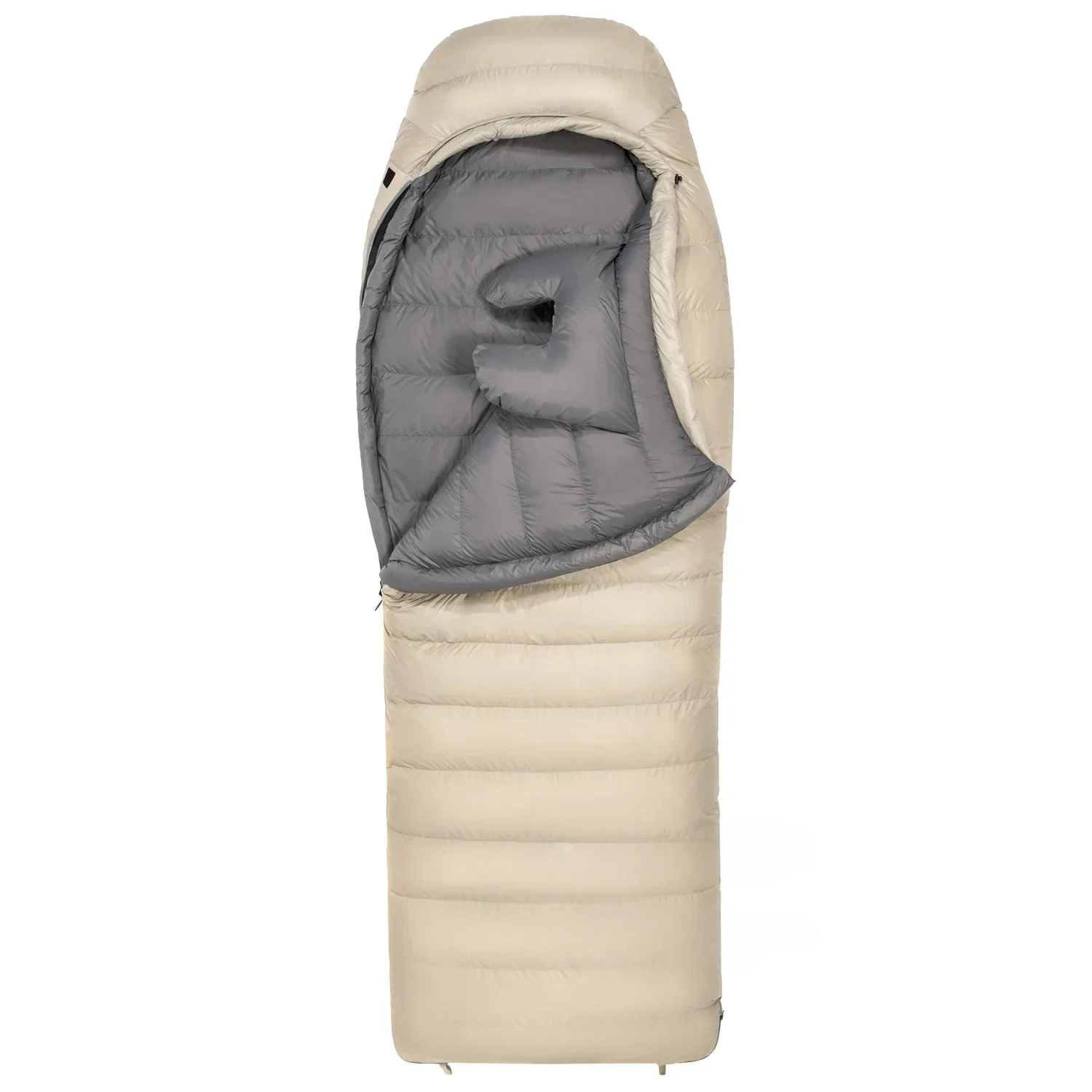 Rectangular Sleeping Bag CW700/CW1000 Envelope Type Grey Goose Down Sleeping Bags for Warm Keeping in Cold Winter