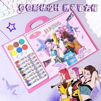 Children Coloring Book Sketch Picture Book Anime Cartoon Water Drawing Coloring Early Education Toys Brithday Christmas Gifts