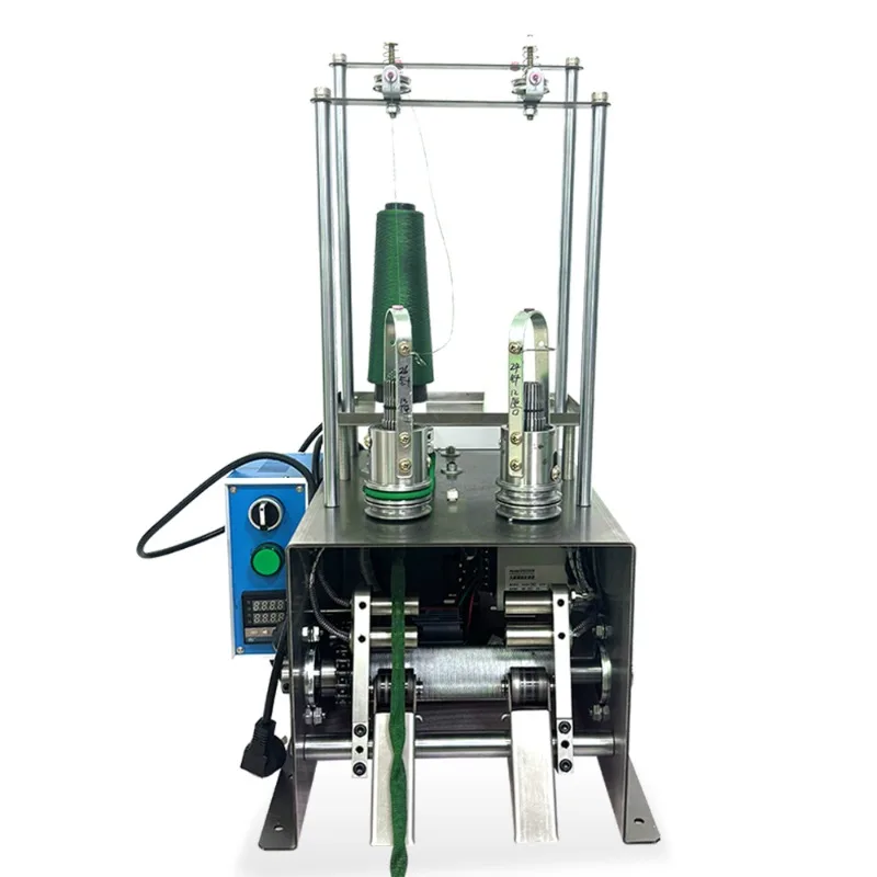

Small disc knitting machine can knit shoelaces, charging cable, core rope, flat belt two-color