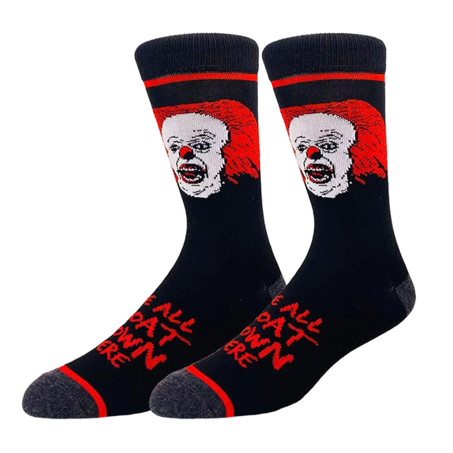 1/2 пары мужских и женских носков в стиле хип-хоп, уличной моды с героями мультфильмов аниме, светящиеся в темноте, новинка, забавные повседневные носки для экипажа
