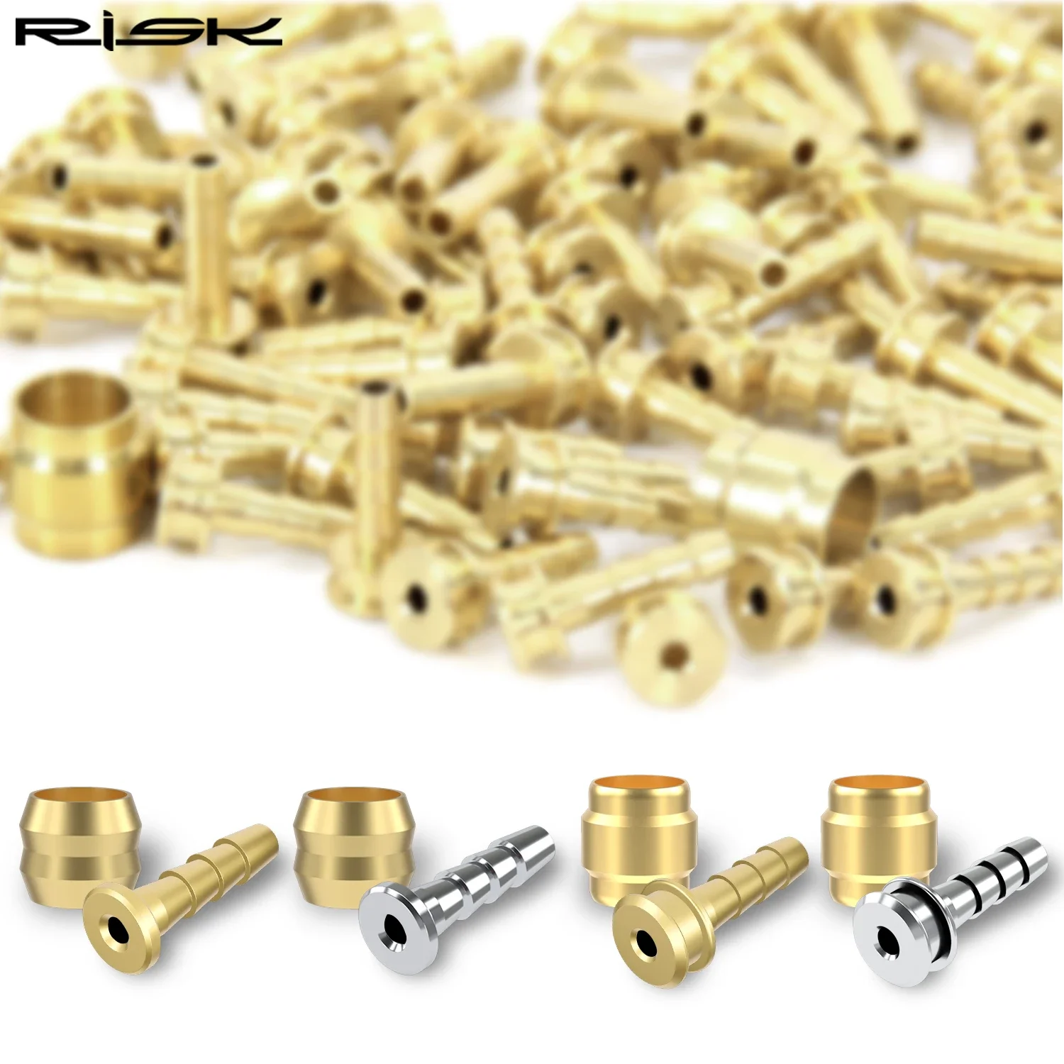 RISK MTB Bike Hydraulic Brake Hose Oil Needle Head for BH90 BH59 SRAM MAGURA Mountain Bicycle Olive Head Pressing Ring and Bolts