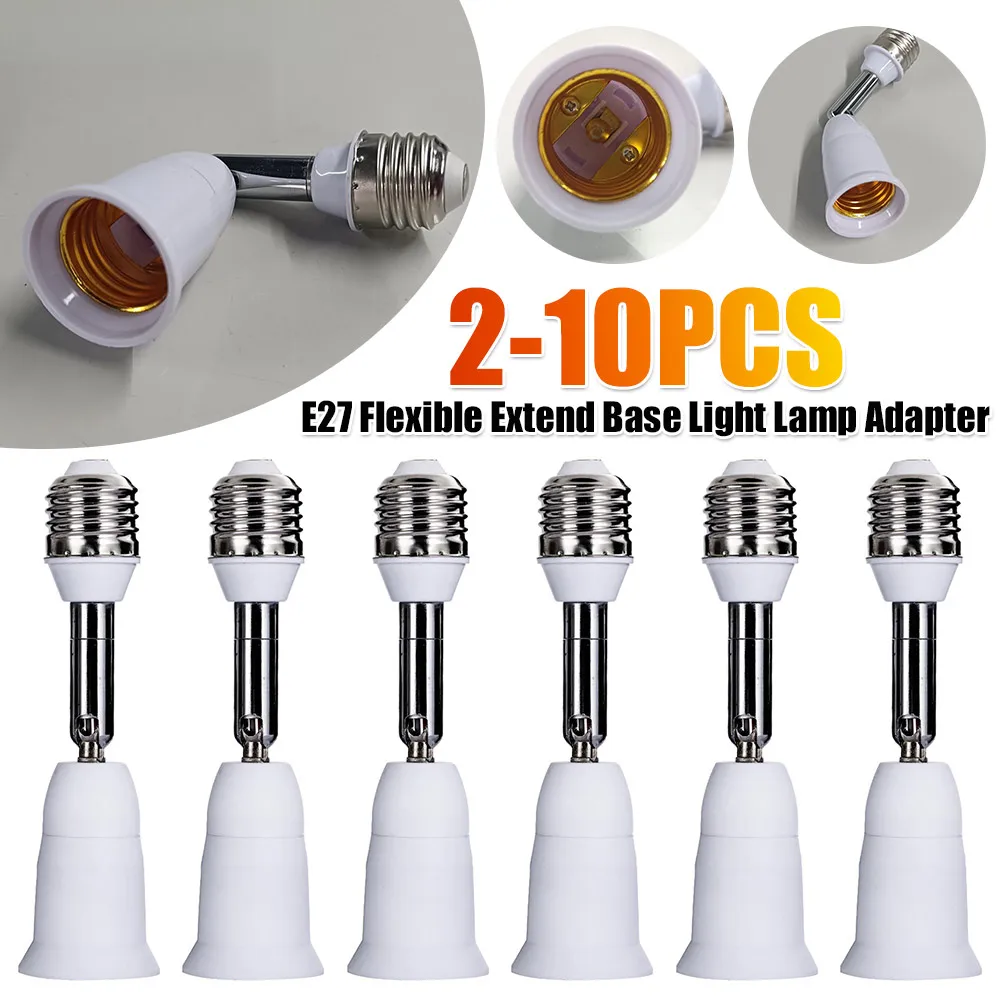 E27 Flexible Extend Extension Base Light Lamp with Adapter Converter Flame-retardant Adapter Lighting Parts