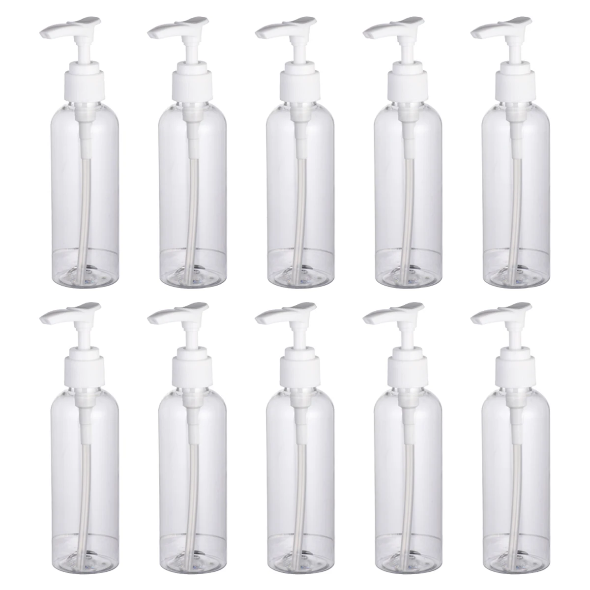 10 pcs 100Ml Empty Lotion Bottles Lightweight Travel Dispenser For Shampoo Cream Serum Emulsion Bottle Leak-Proof Pump Container