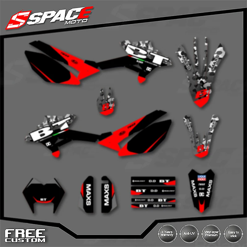 

SPACE Custom Motorcycle Graphics Background Decal for Beta RR 50 2011 2012 2013 2014 2015-2020 Enduro Stickers Kits 02