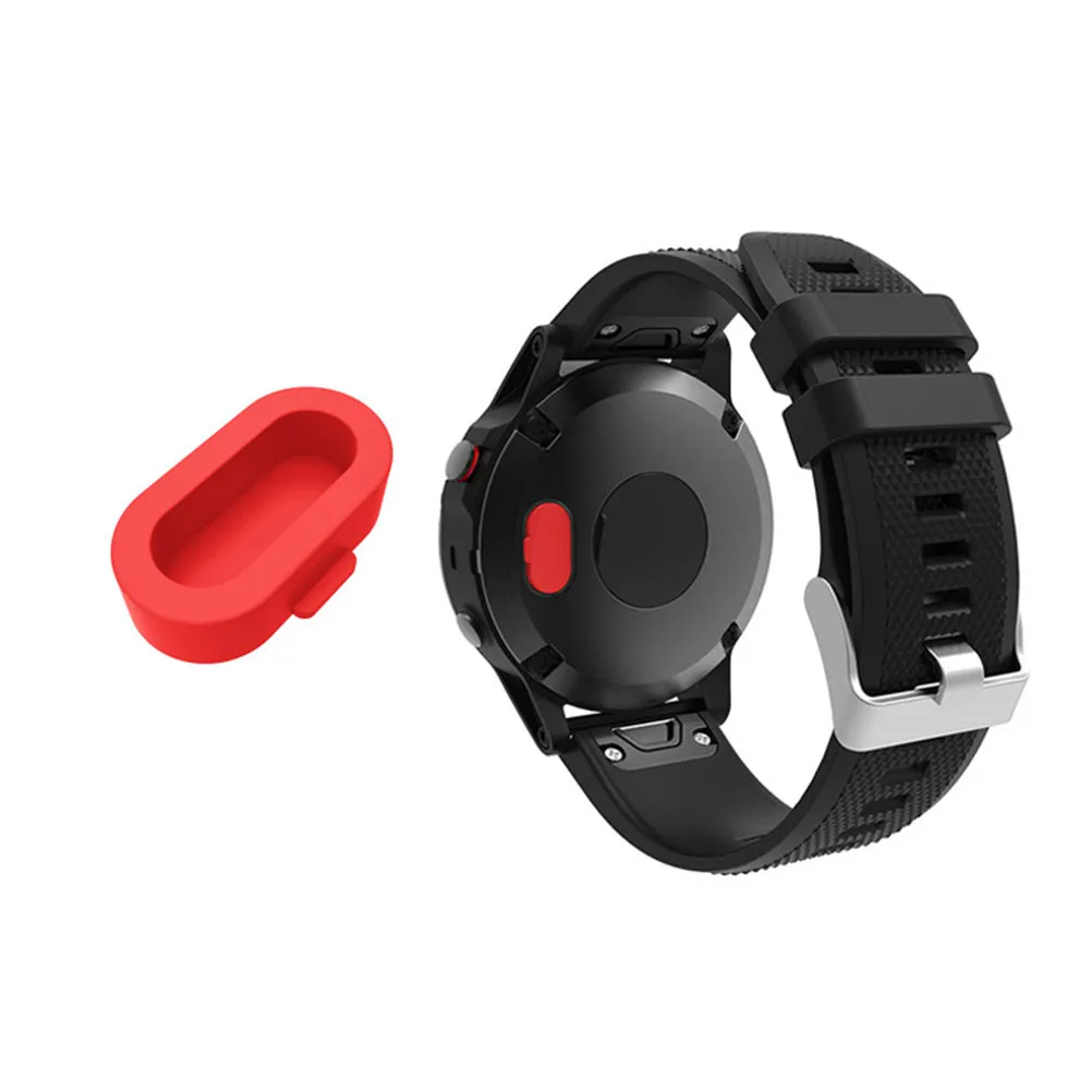 10Pcs Colorful Silicone Dust Stopper for Smartwatch Charging Port Safe Wear Resistant Non-Toxic Smooth Finish Easy