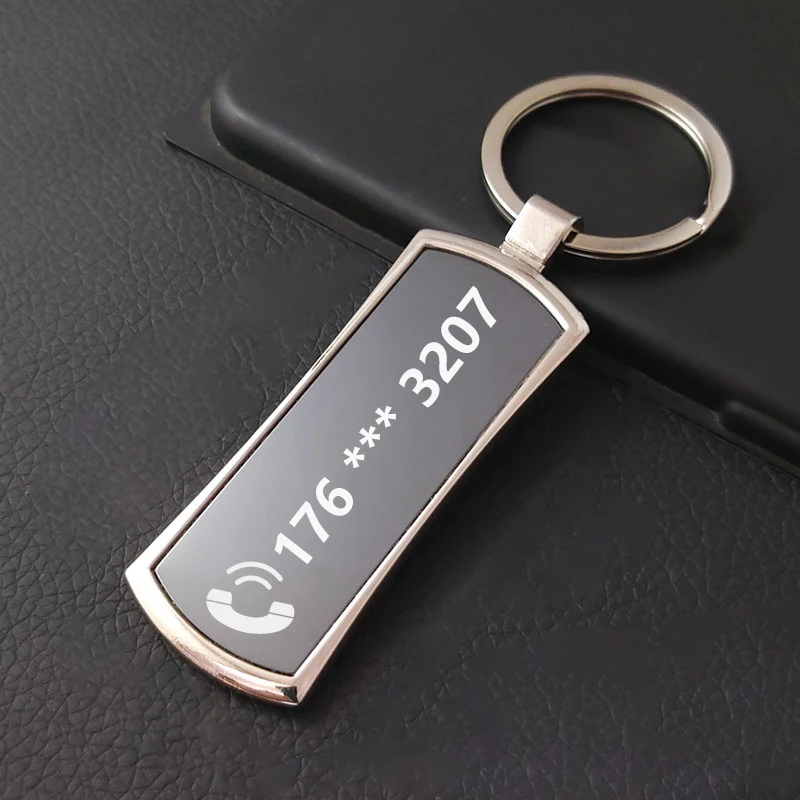 Custom Logo Both Sides Anti-Lost Keychain, Personalized Charm