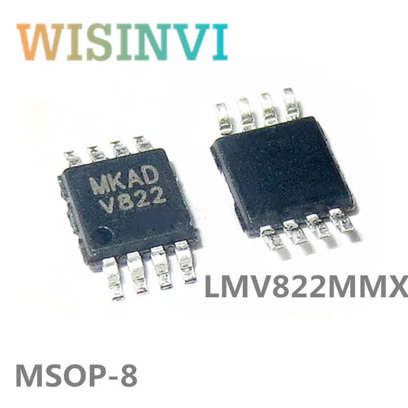 

10pcs/lot LMV822MMX LMV822MM LMV822M LMV822 Silk screen：V822 Encapsulation: MSOP-8