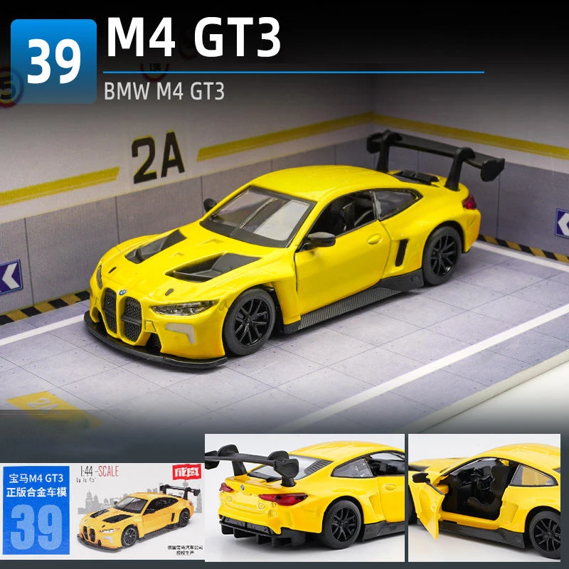 1:44 BMW M4 GT3 BMW M6 Supercar Alloy Car Diecasts & Toy Vehicles Car Model Miniature Scale Model Car For Children