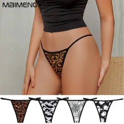 Sexy G-string T Pants Halloween Pattern Thongs Women's Underwear Hip Lift Briefs Low Rise Panties High Fork Intimates