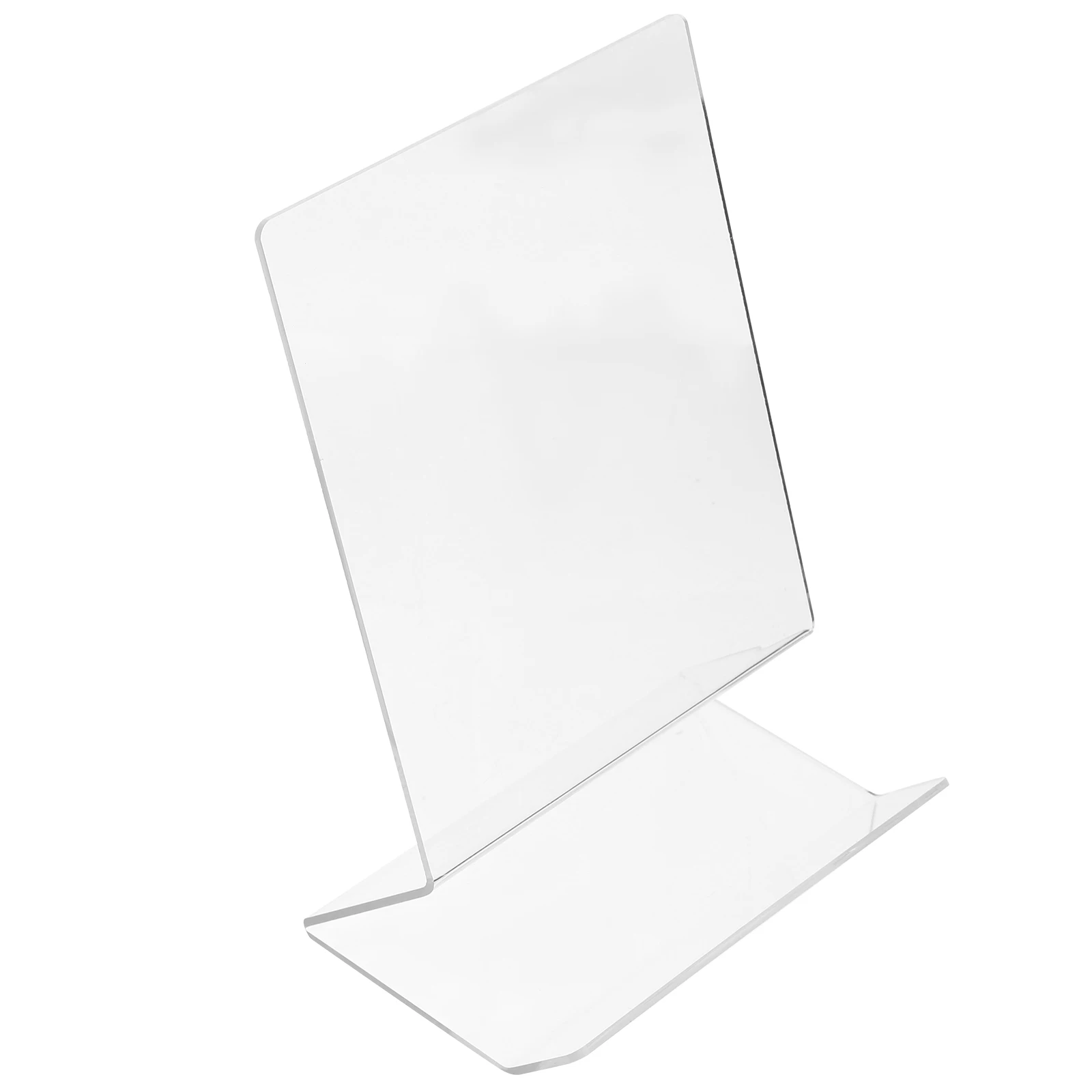 

2PCS Acrylic Bookend Transparent Book Stand Magazine Display Shelf Desktop ganizer Lightweight Portable Book Rack Holder
