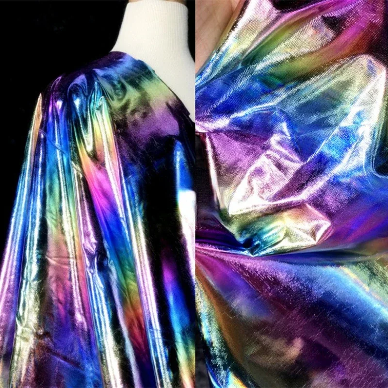 

Высокоэластичная драпировка, бронзовое пальто, кожаная ткань, дизайнерская ткань, аппечка, шитье своими руками на метр, материал