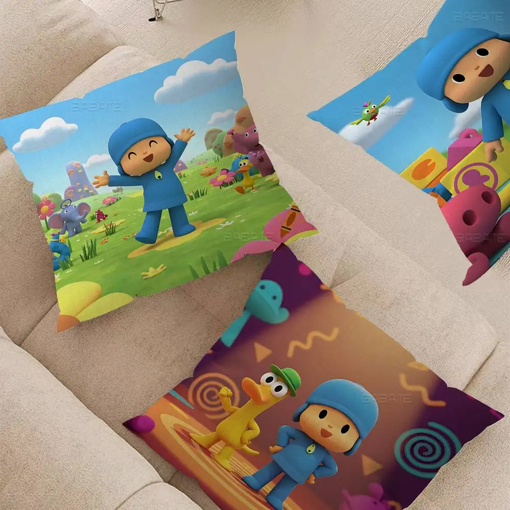 

Classic Cartoon P-Pocoyo Anime Personalized Pillow Dust Cover Bedroom Kids Party Decoration Pillowcase Birthday Children Gift
