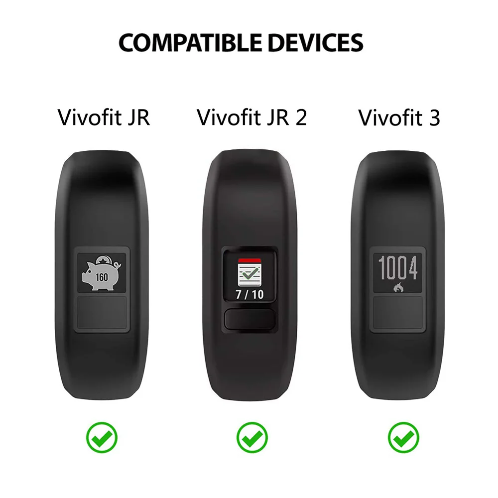 FIFATA Molle Variopinta Wristband Del Silicone Per Il Garmin Vivofit JR/JR2/Vivofit 3 Braccialetto Intelligente Sostituire Watch Band Per garmin JR Bambini