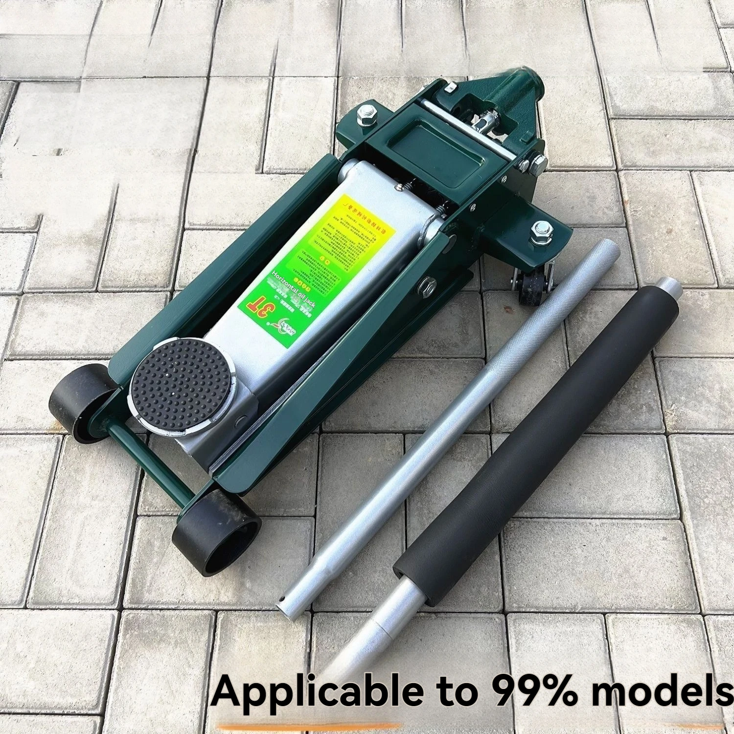Hydraulic Jacks, Horizontal Hydraulic Dual Pumps, 3-Ton Thickened Pumps, Tire Changer – Suitable for Small Cargo Vehicles & Sed