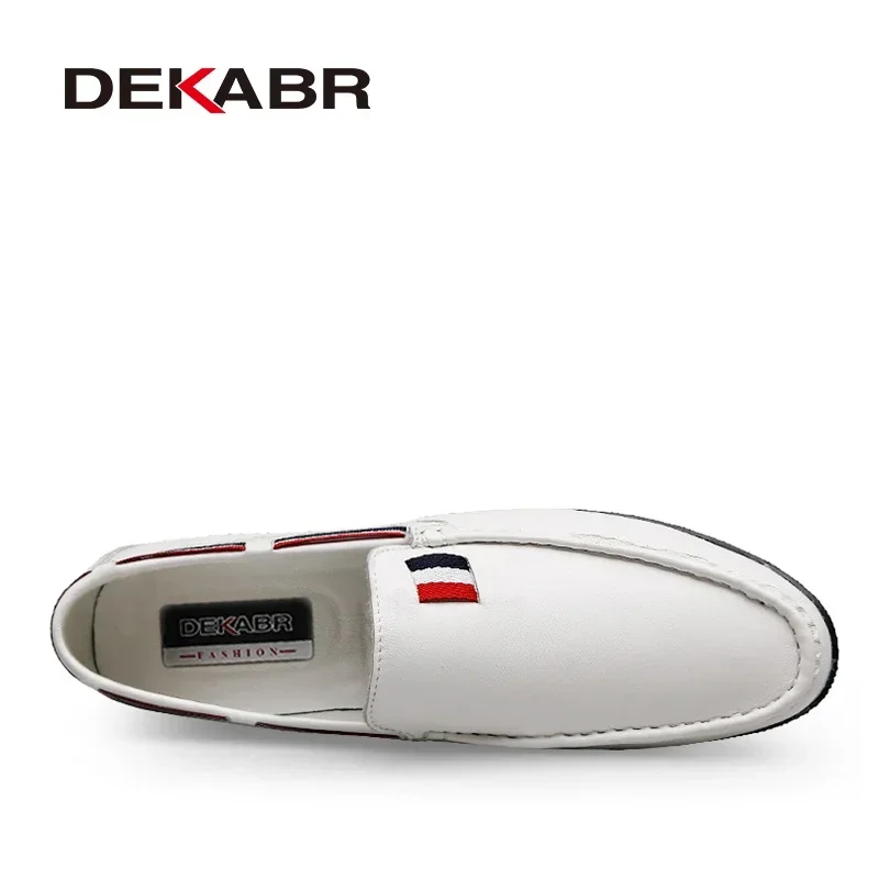 DEKABR Breathable Men Casual Shoes Outdoor Non-Slip Comfort Soft Moccasins Comfortable Driving Shoes Men Loafers Big Size 37-47