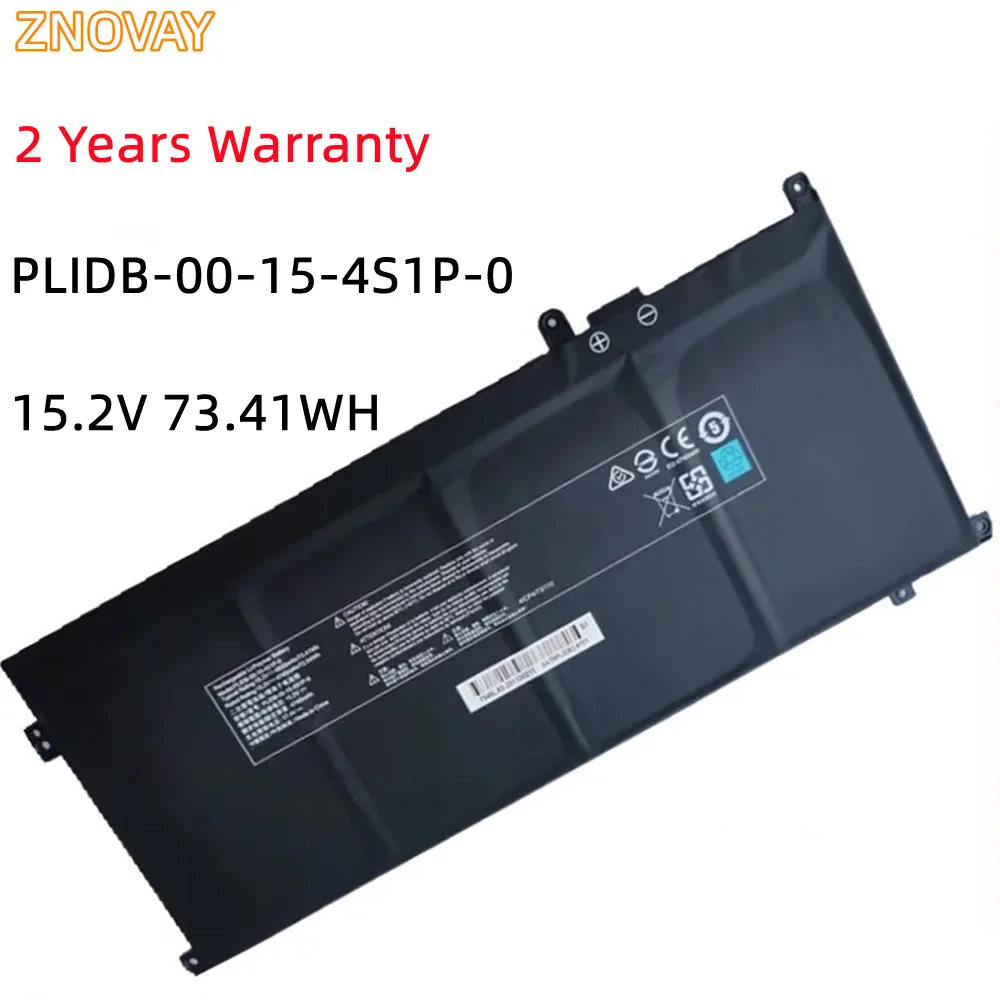 ZNOVAY PLIDB-00-15-4S1P-0 15.2V 4830mAh 73.41Wh Laptop Battery for Hasee Schenker Vision 15 Gaming Laptop