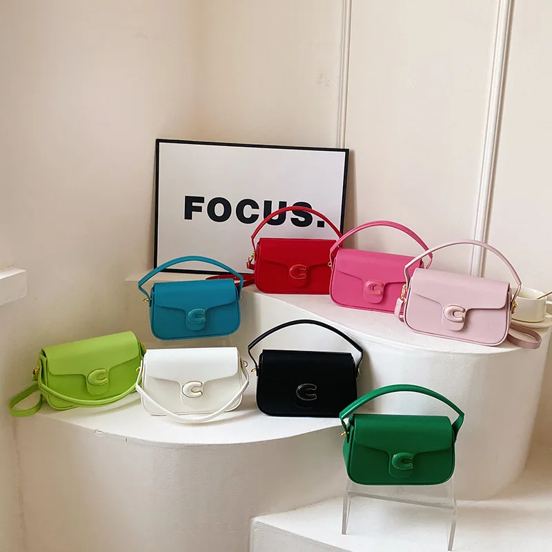 Trendy and Fashionable Hand-held Small Square Bags for Women. New Versatile Single-shoulder and Cross-body Box Bags.