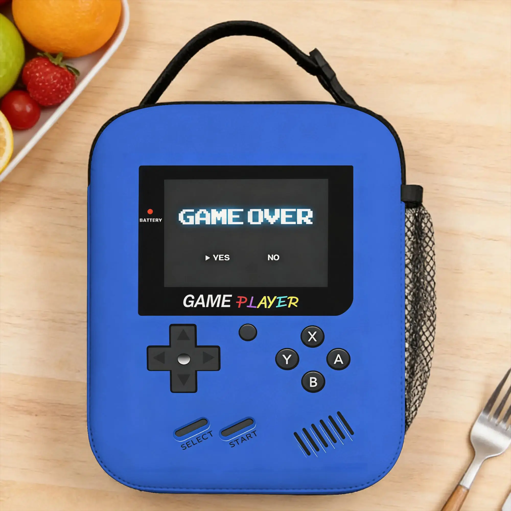 Games Console Handheld Lunch Bag For Boy/Girls Children Best Gifts 2D Flat Cartoon Thermal Insulation Lunch Box Bag Picnic Bag