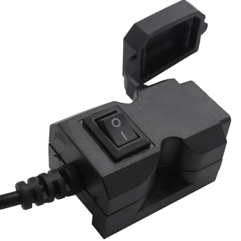 Adaptador de toma de corriente para motocicleta, Cargador USB Dual, 12V, impermeable