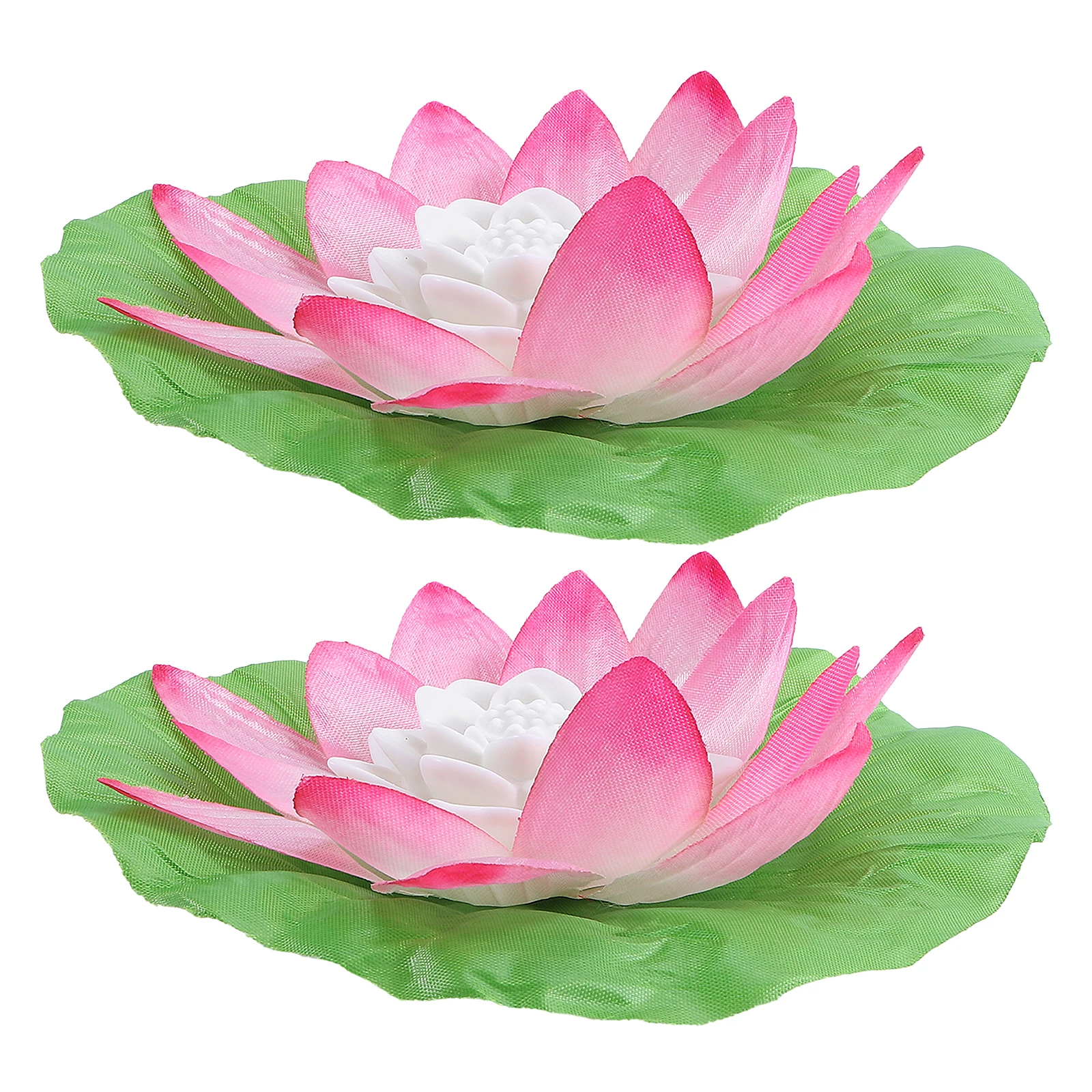 

2Pcs Floating Lotus Tealight for Garden Pond Decor Bright Colors Non Fading Easy to Use Gardening Supplies